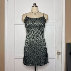 La Belle green floral dress